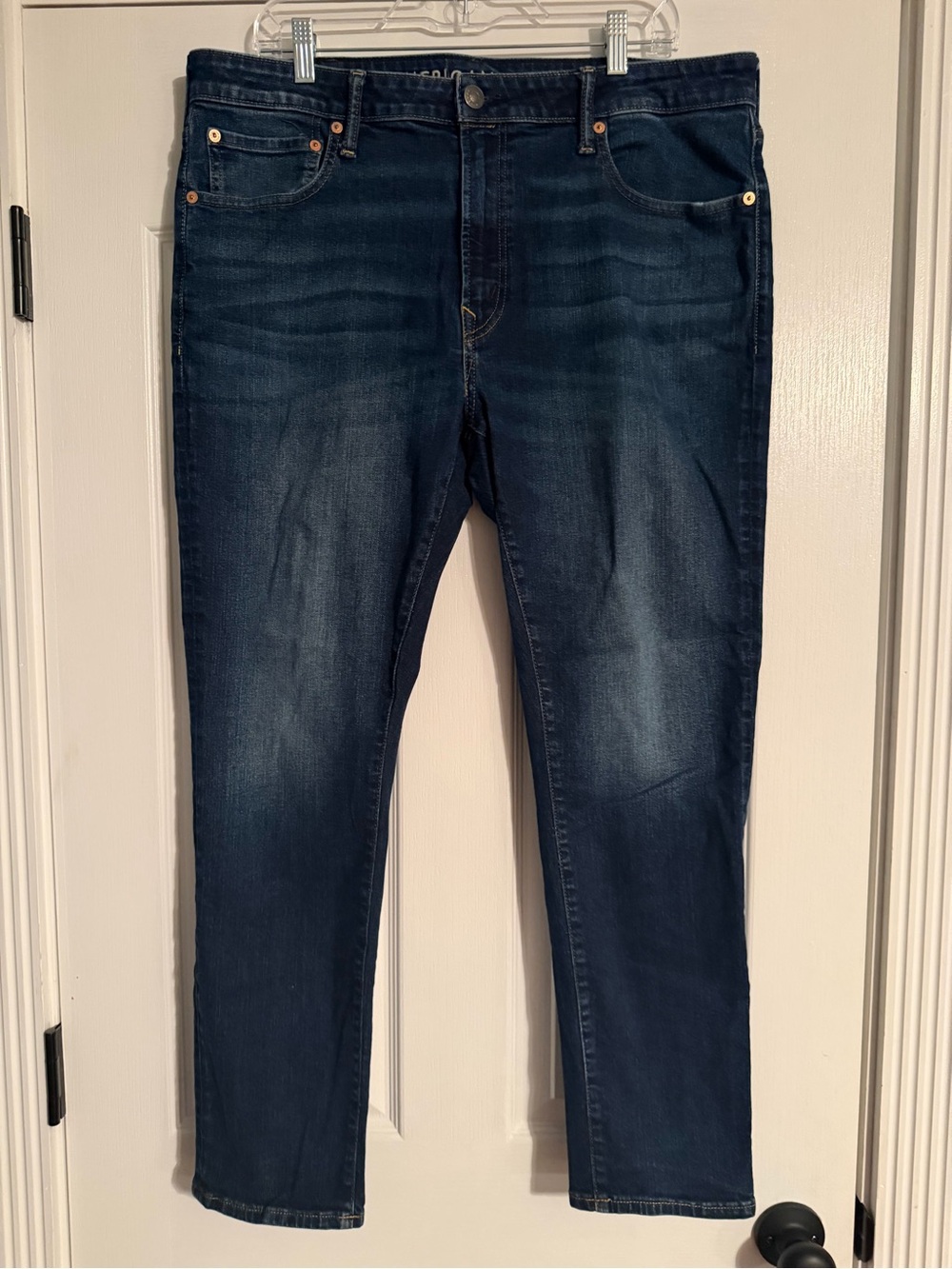 American Eagle Outfitters Skinny Jeans in Dark Blue Wash